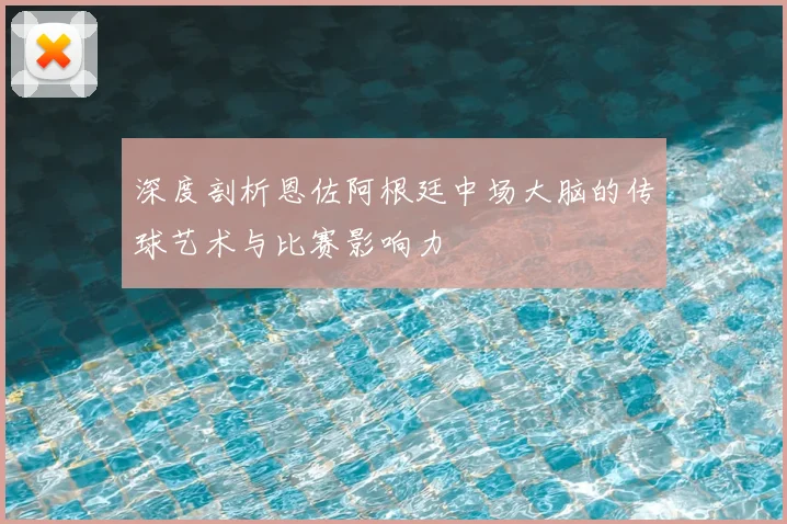 深度剖析恩佐阿根廷中场大脑的传球艺术与比赛影响力